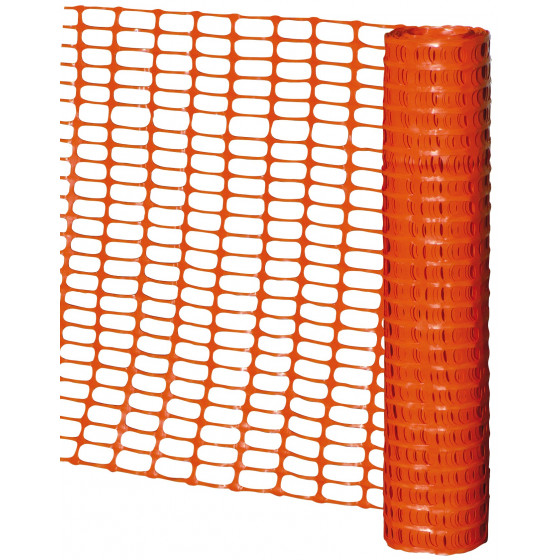 Barrière de signalisation et balisage plastique Orange 1Mx50ml - Taliaplast - 610101