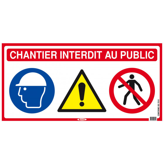 Panneau De Chantier 4 En 1 800X400Mm - Taliaplast - 620011