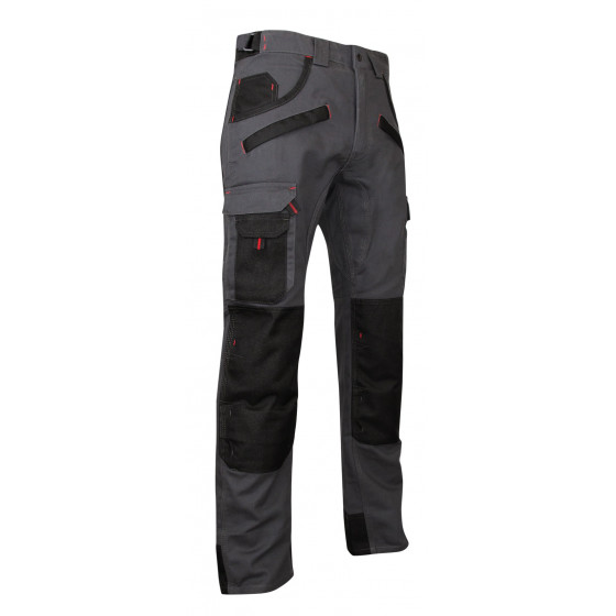 Pantalon bicolore avec poches genouillères - LMA - ARGILE