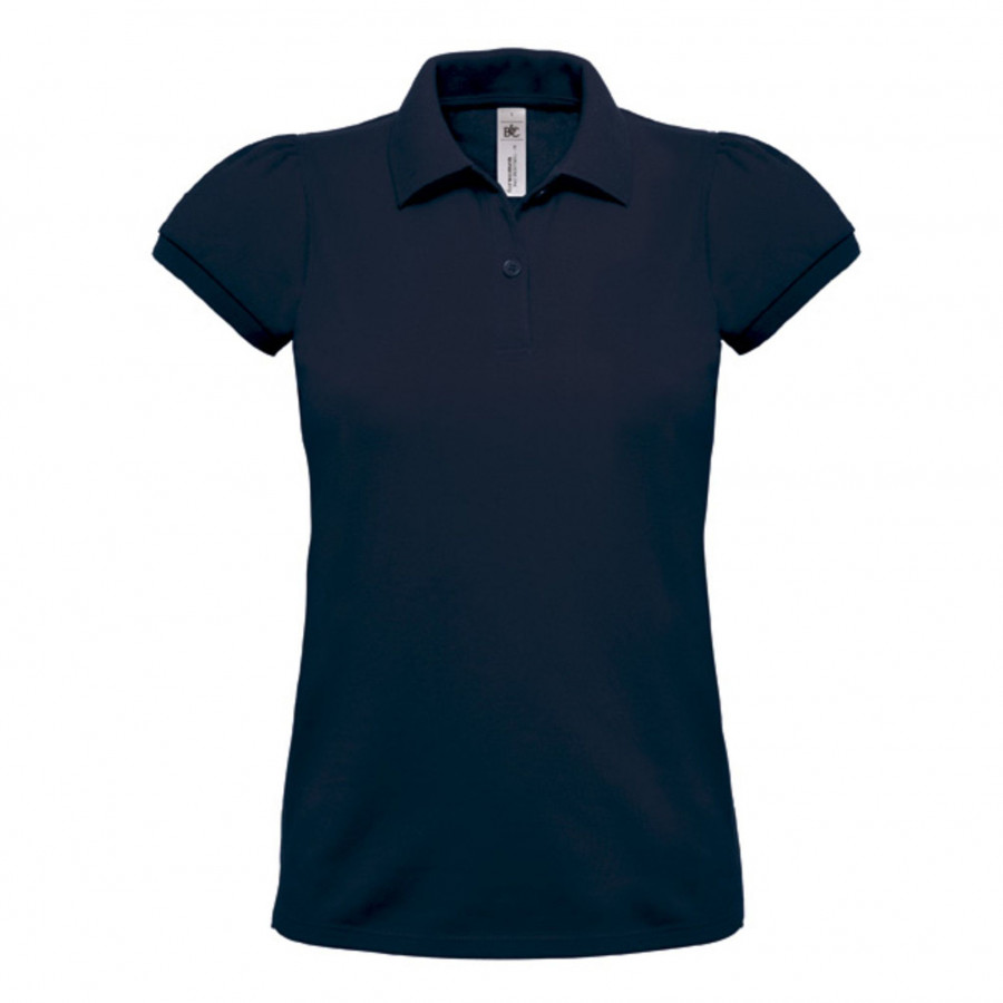 Polo femme coton 230 - DEEP NAVY - B&C - HEAVYMILL WOMEN