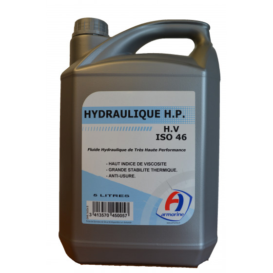 Bidon 5 litres huile Hydraulique HP ISO 46 - ARMORINE - 450