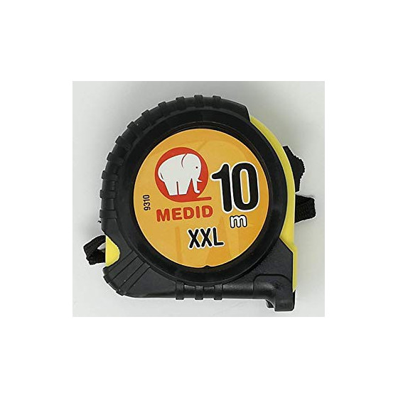 Mètre à ruban avec protection de gomme 10M - Taille XXL - Medid - 9256