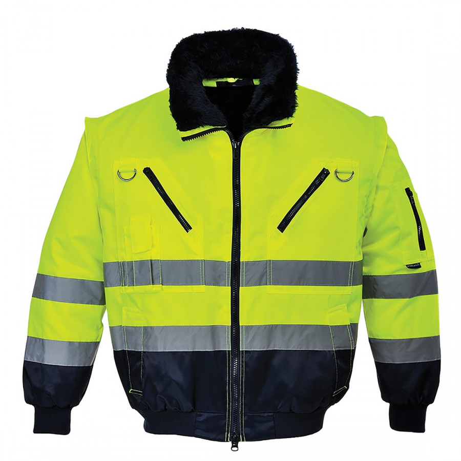 Blouson Pilote 3 en 1 haute visibilité - Portwest - PJ50