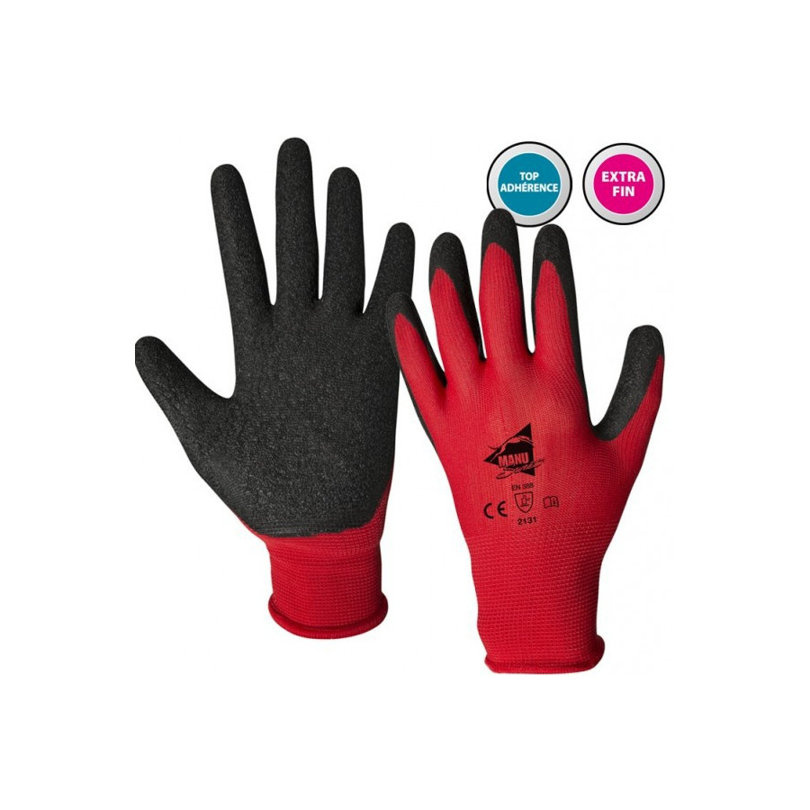 Paires de gants manutention moyenne Latex - Manusweet - L2001