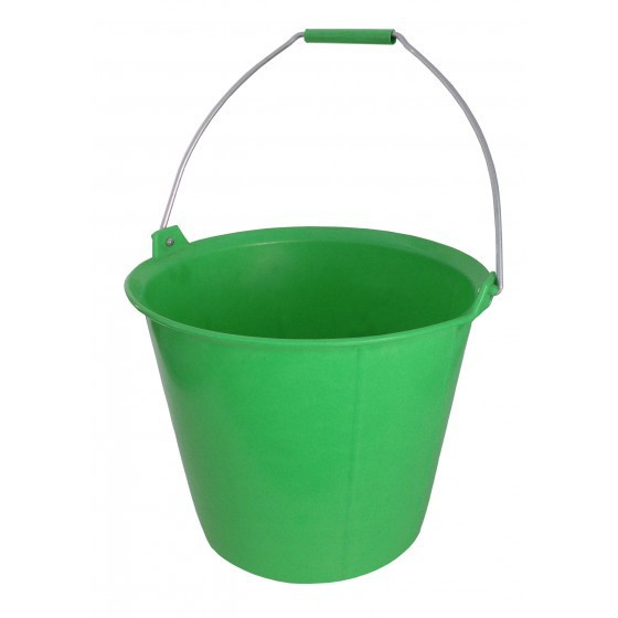 Seau PRO VERT renforcé à ergots 13 litres anse Ø 6.3 mm - SOFOP TALIAPLAST - 310133