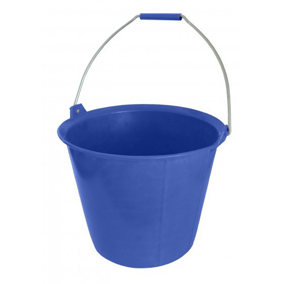 Seau PRO BLEU renforcé à ergots 13 litres anse Ø 6.3 mm - Taliaplast - 310134