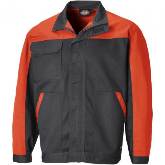 Veste de travail multipoches bicolore EVERYDAY Gris / Orange - DICKIES - ED24/7JK