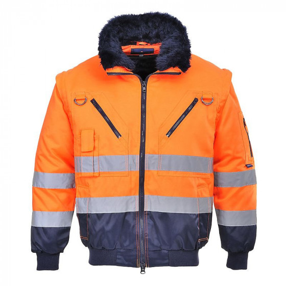 Blouson Pilote 3 en 1 haute visibilité - Portwest - PJ50