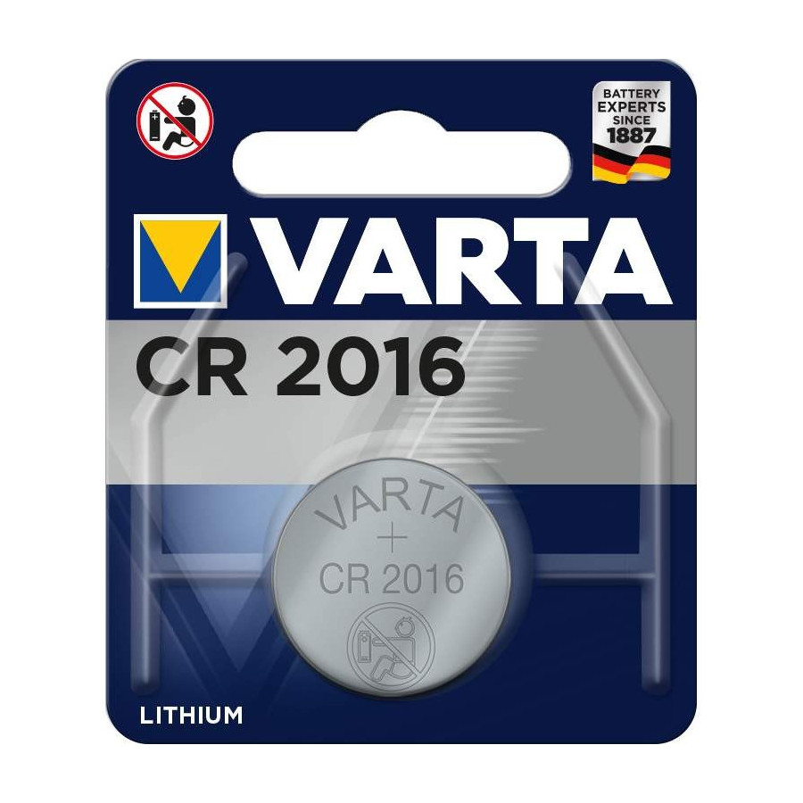 Pile bouton CR2016 3V Lithium Varta