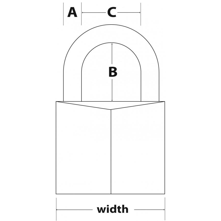 Cadenas en laiton massif d'une largeur de 60 mm - Master Lock - 160EURD