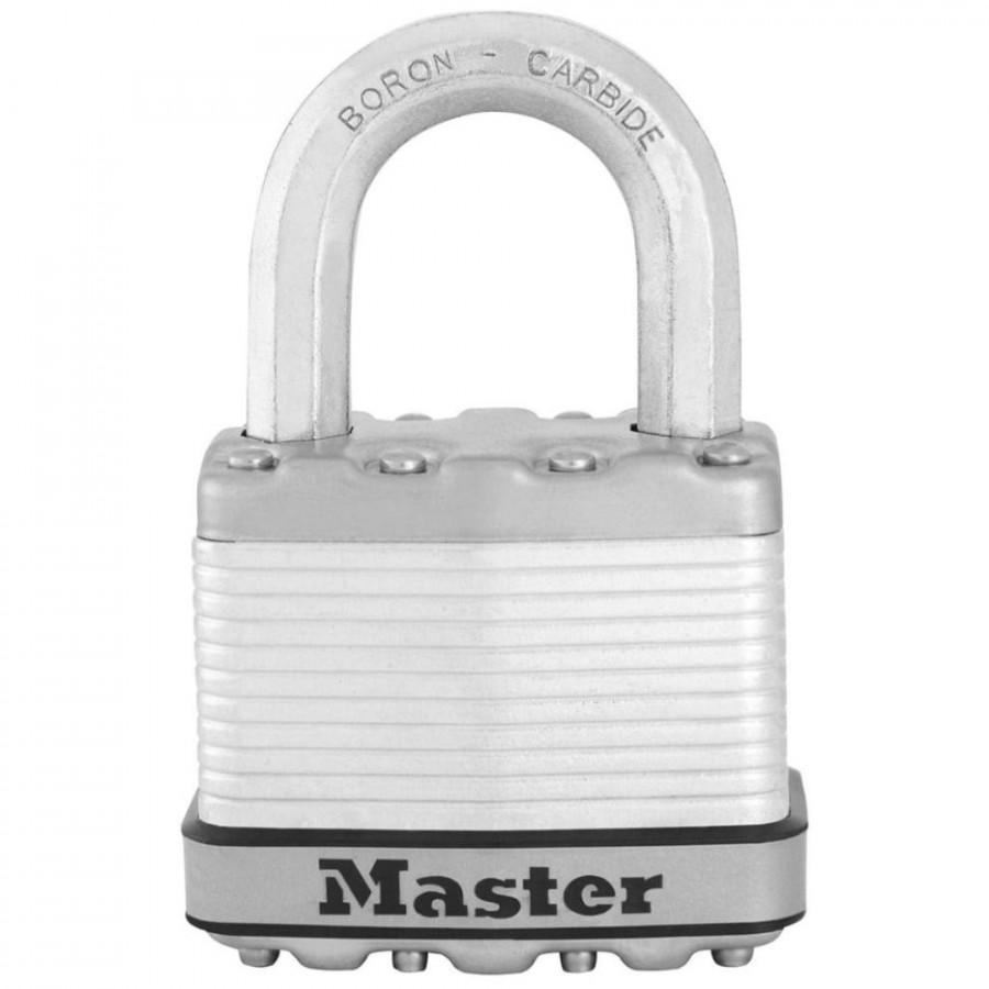 Cadenas à clé MASTER LOCK acier laminé, 4 clés, Excell Marine l.44