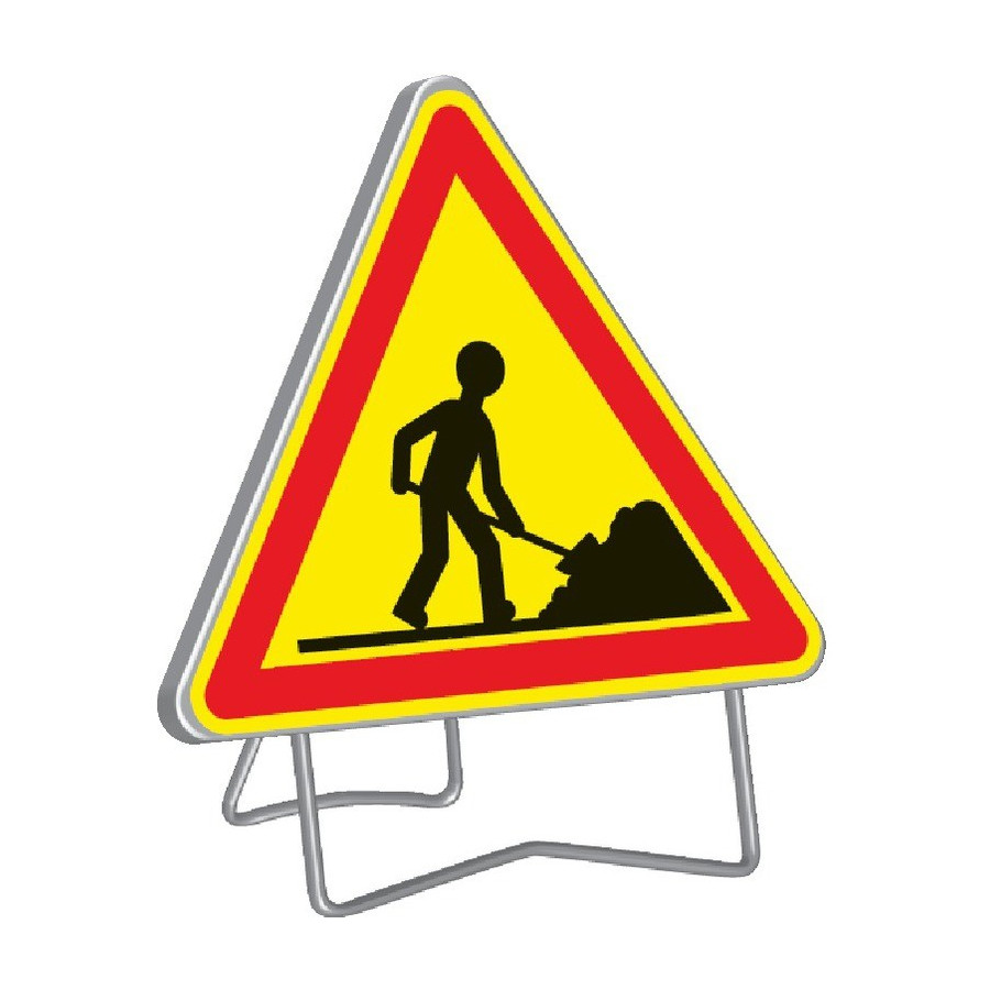 Panneau de signalisation AK5 1000mm classe 1 avec support - Taliaplast - 522004