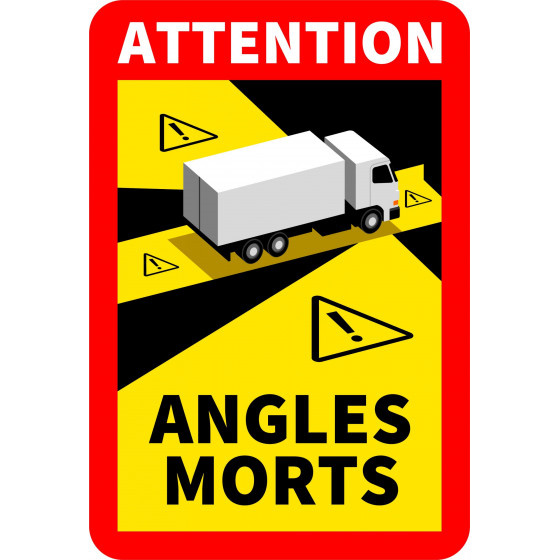 Autocollant  170x250mm "Attention Angles Morts" - TALIAPLAST - 629101