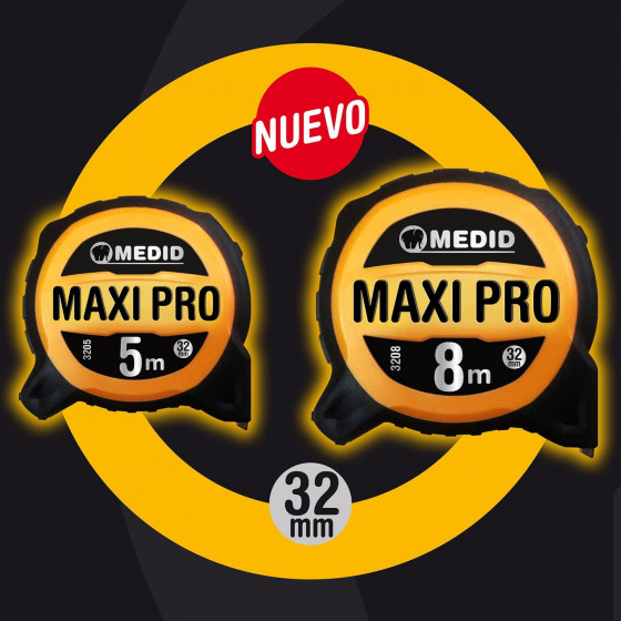 Mètre ruban MAXI PRO 5m x 32mm - Medid - 3205