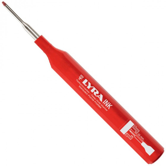 Marqueur permanent Lyra Ink à pointe profilée couleur rouge - Lyra - 4480017