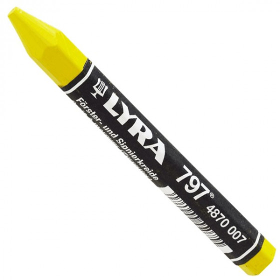 Craie forestière de marquage Lyra 798 longueur 120 mm coloris jaune - Lyra - 4870007