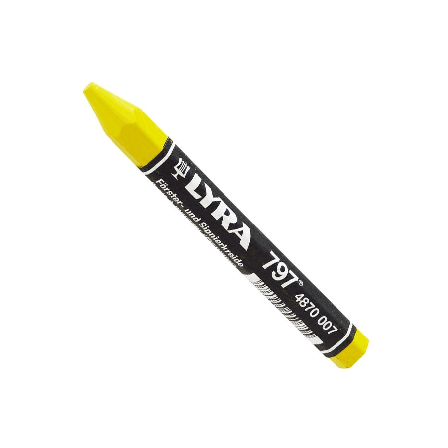 Craie forestière de marquage Lyra 798 longueur 120 mm coloris jaune - Lyra - 4870007