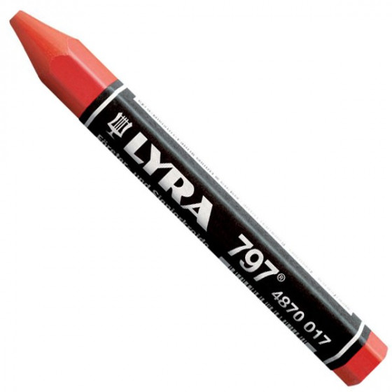 Craie forestière de marquage Lyra 798 longueur 120 mm coloris rouge - Lyra - 4870017