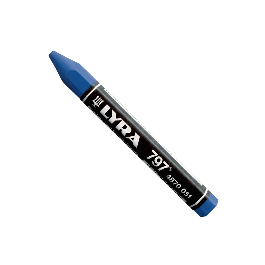 Craie forestière de marquage Lyra 798 longueur 120 mm coloris bleu - Lyra - 4870051