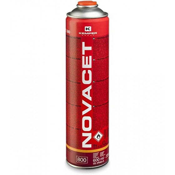 Cartouche de gaz 600ml Novacet, rouge - KEMPER - 580