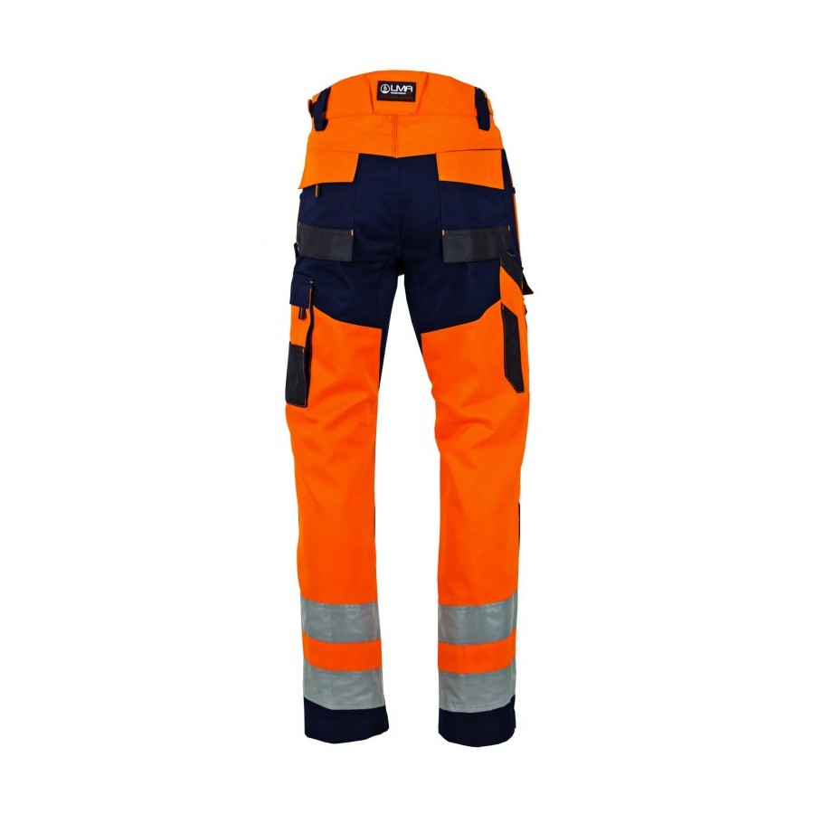Pantalon Haute Visibilité Bicolore Orange / Marine - LMA - POLARISATION