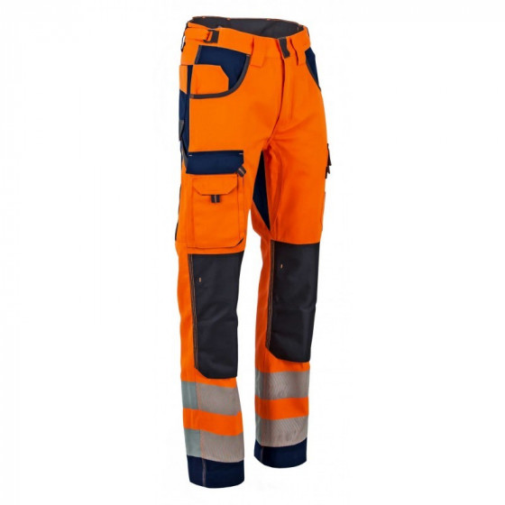 Pantalon Haute Visibilité Bicolore Orange / Marine - LMA - POLARISATION