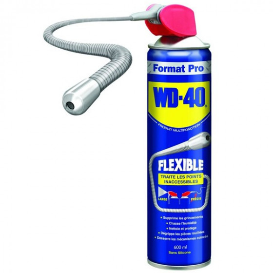 Aérosol 600 ml avec flexible - WD40 - 33448
