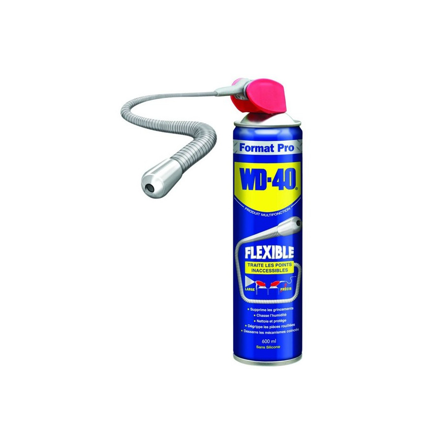 Aérosol 600 ml avec flexible - WD40 - 33448