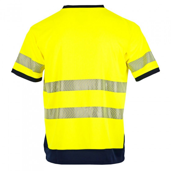 Tee-shirt Haute Visibilité Bicolore Jaune / Marine - LMA - Halogène