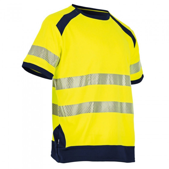 Tee-shirt Haute Visibilité Bicolore Jaune / Marine - LMA - Halogène