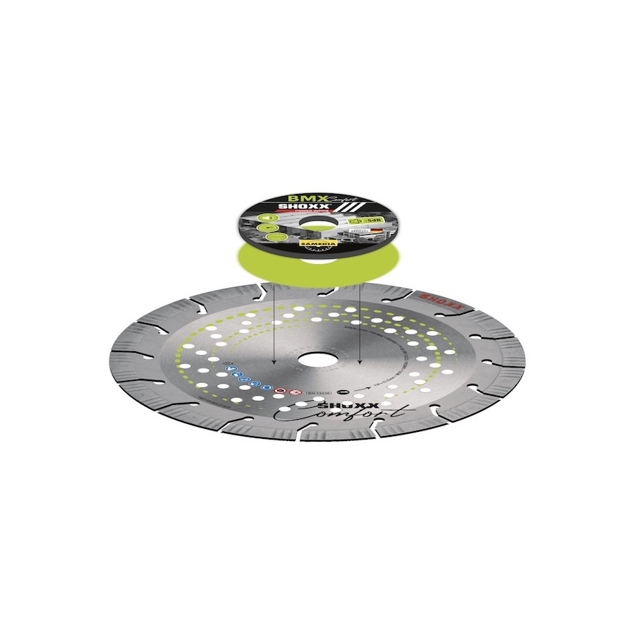 Disque diamant Ø230mm SHOXX BMX Confort - Samedia - 314009/COM