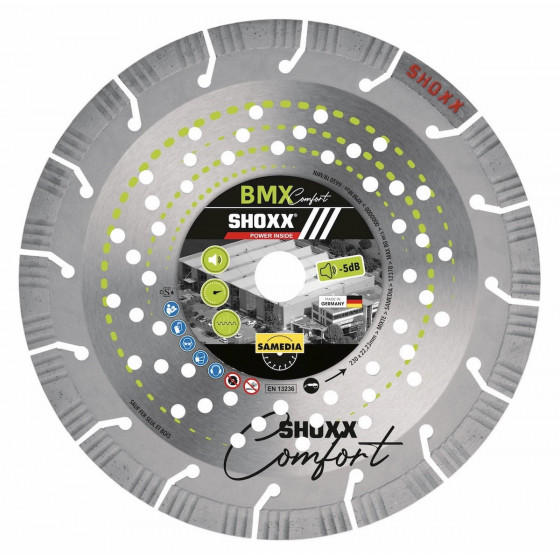 Disque diamant Ø230mm SHOXX BMX Comfort - Samedia - 314009/COM