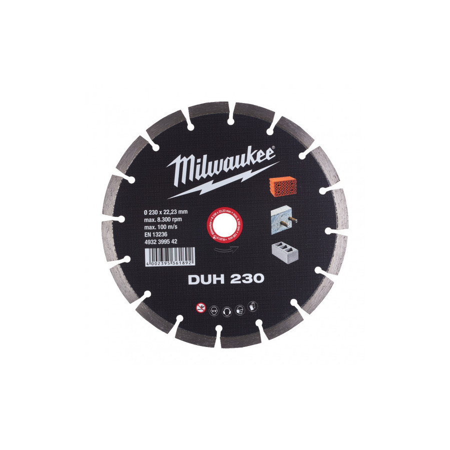 Disque diamant DUH 230 mm - Milwaukee - 4932399542