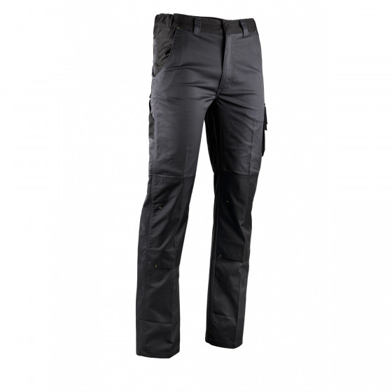 Pantalon stretch bicolore...