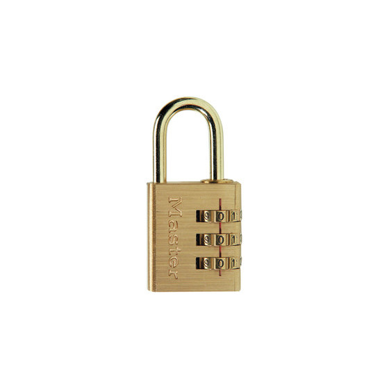 Cadenas à combinaison programmable de 30 mm de large, finition laiton - Master Lock - 630EURD