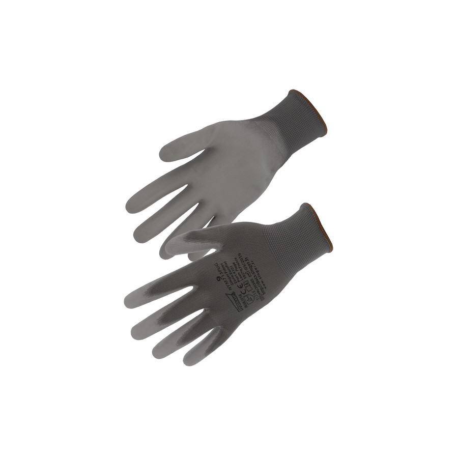 Paires de Gants polyester enduits PU Paires de Gants polyester enduits PU