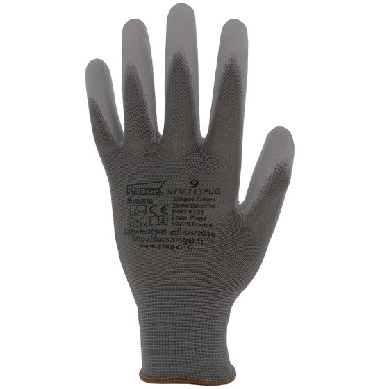 Paires de Gants polyester enduits PU