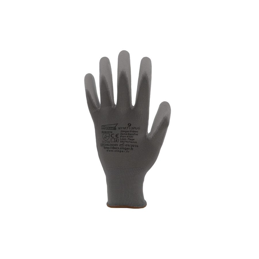 Paires de Gants polyester enduits PU
