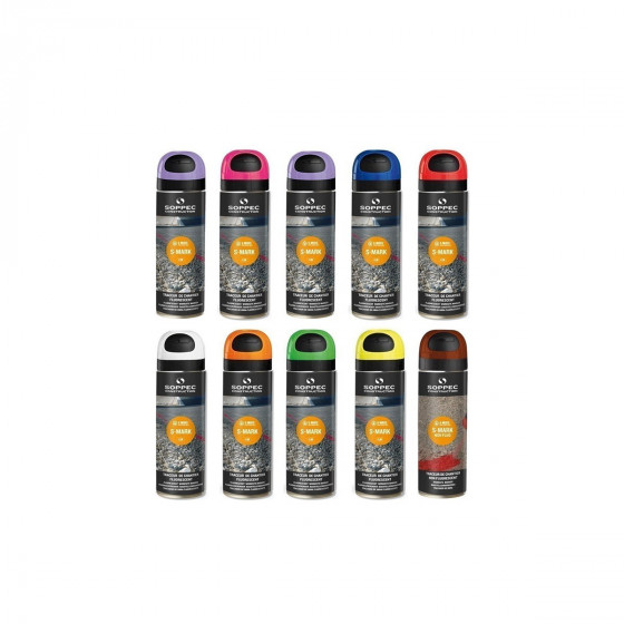 Traceur de chantier fluorescente [6 mois] - Soppec - S-MARK