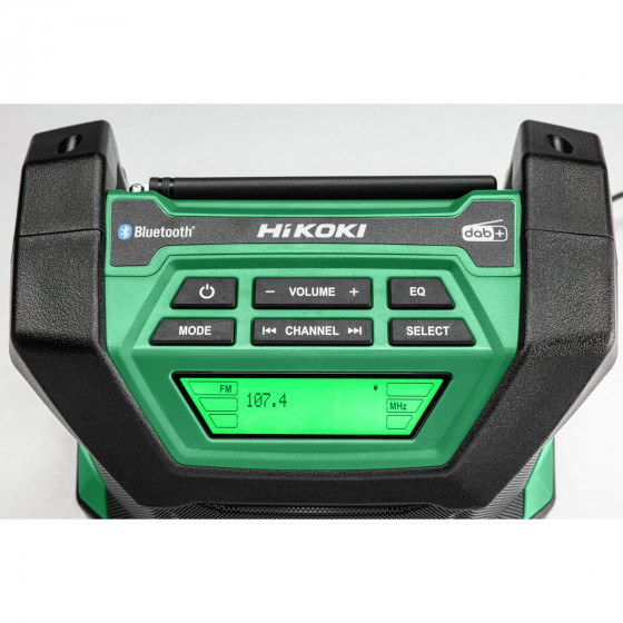 Radio de chantier sans fil HiKOKI UR18DAW4Z Bluetooth FM/AM - 18V ou SECTEUR (machine nue)