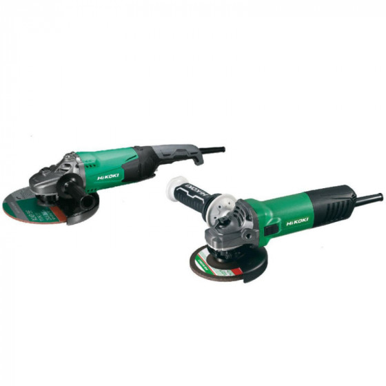 Lot 2 meuleuses HiKOKI Ø230 mm 2200W + Ø125 mm 1200W ZLOT0008B
