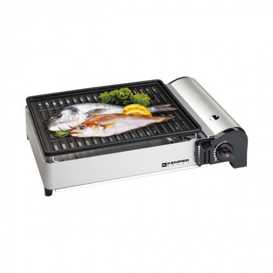 Barbecue grill à gaz de table 1.9Kw - KEMPER - 104997